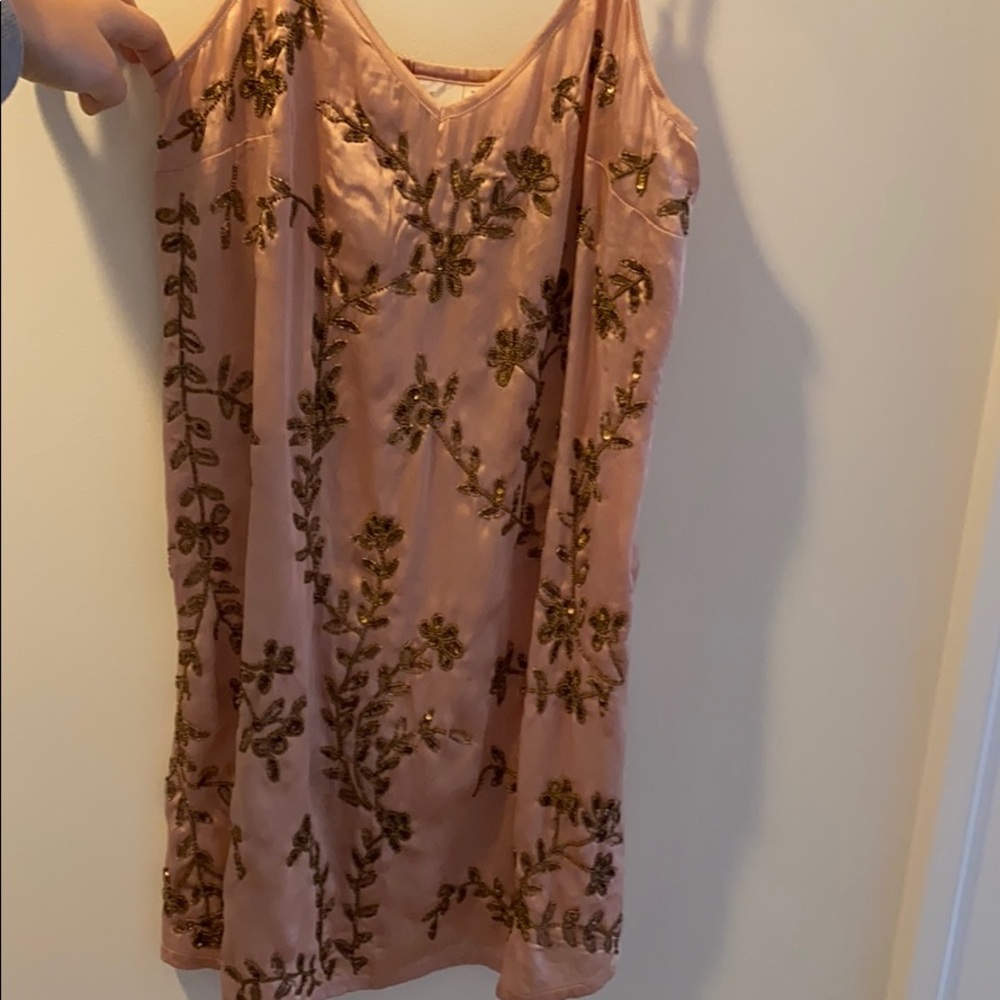 Pink beaded dress